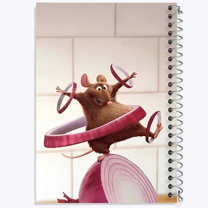 دفتر مشق 100 برگ خندالو طرح موش سرآشپز (Ratatouille) کد F8331