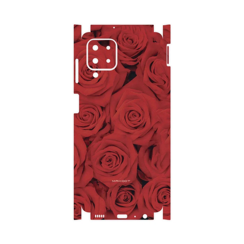 برچسب پوششی ماهوت مدل Red-Flower-FullSkin مناسب برای گوشی موبایل سامسونگ Galaxy M22
