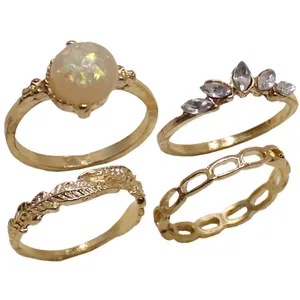 بند انگشتی زنانه کد RKH_1132 مجموعه 4 عددی