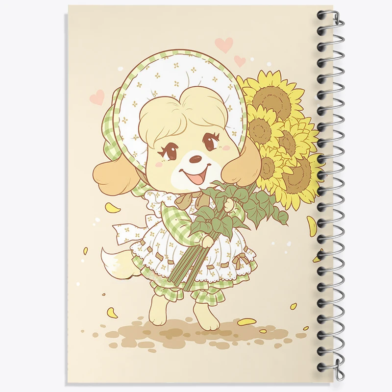 دفتر ژورنال نویسی 50 برگ خندالو مدل نقطه ای طرح بازی انیمال کراسینگ (Animal Crossing) کد 32670