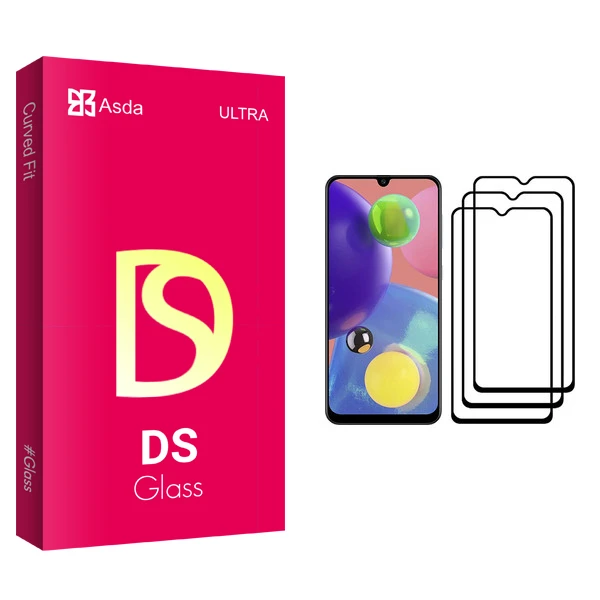 محافظ صفحه نمایش آسدا مدل DS مناسب برای گوشی موبایل سامسونگ Galaxy A70s بسته سه عددی