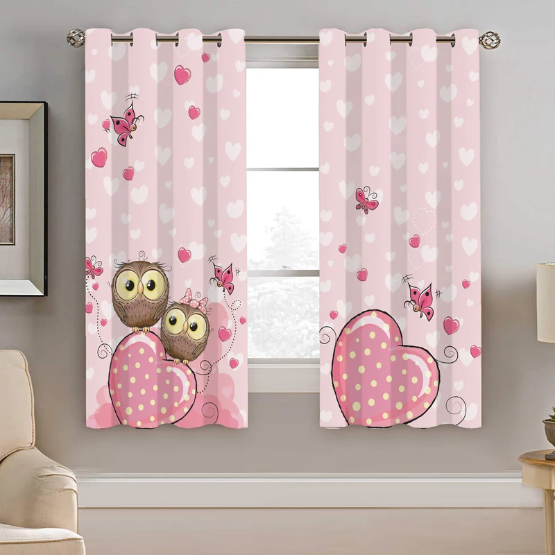 پرده نیروانا طرح جغد کودک مدل مخمل کد 4914 سایز 140×200 سانتی متر