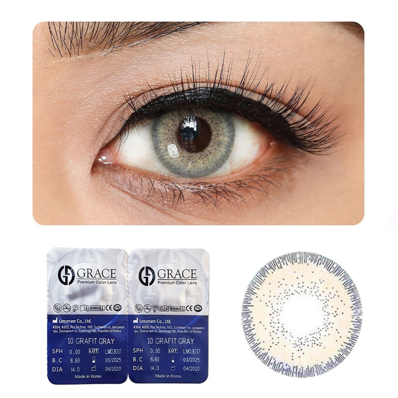 لنز چشم گریس شماره 10 رنگ طوسی دوردار