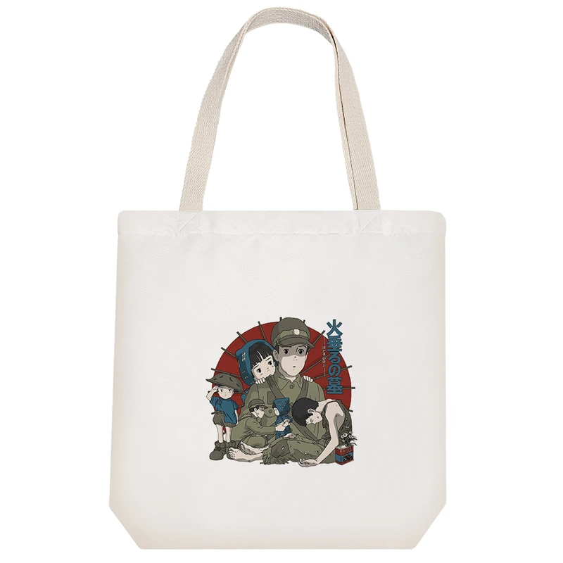 ساک خرید خندالو مدل انیمیشن گورستان کرمهای شب تاب کد 1201