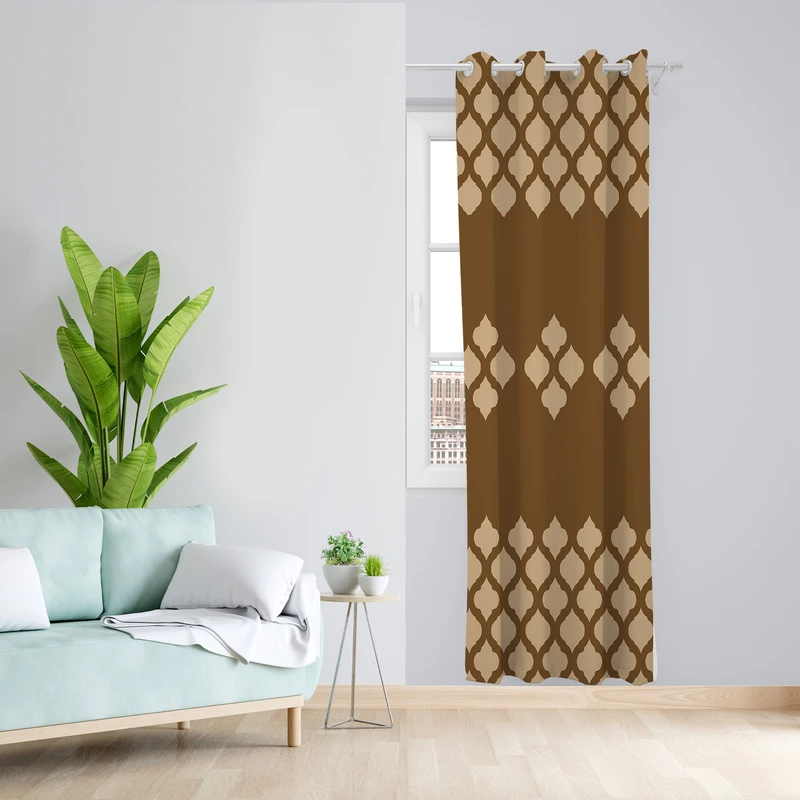 پرده طرح کلاسیک مدل مخمل پانچی کد 4838a z سایز 140x200 سانتی متر