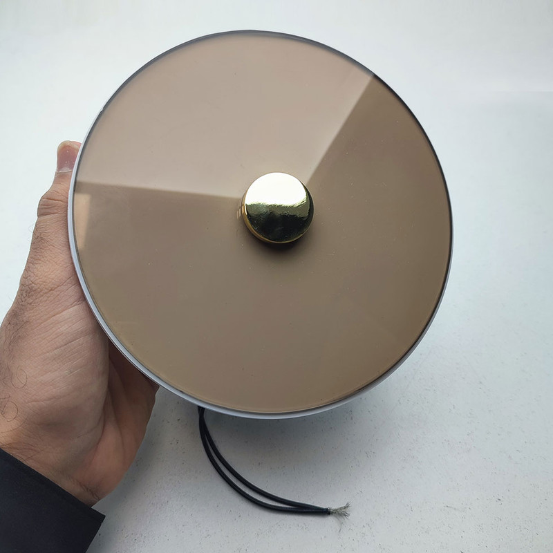 هواکش ایرفن مدل سارگاتی دوپنل طرح شیشه ای دایره