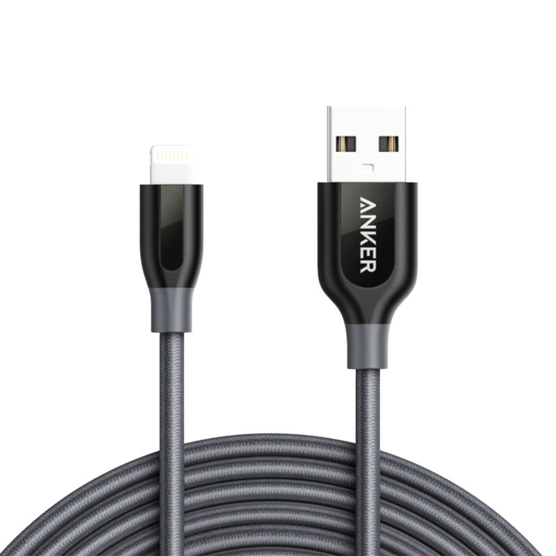 کابل تبدیل USB به لایتنینگ انکر مدل A8123 PowerLine Plus طول 3 متر