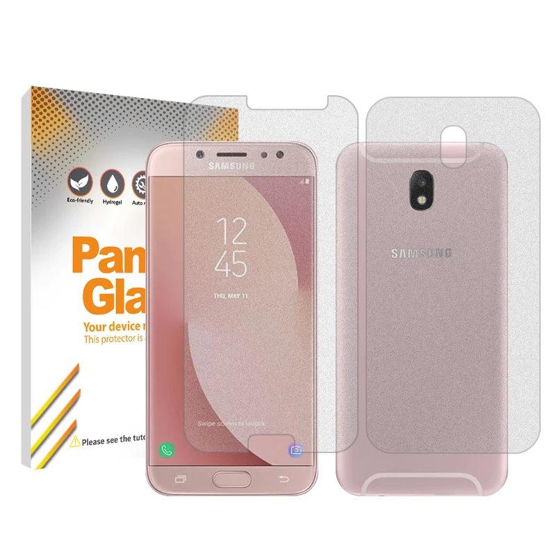 محافظ صفحه نمایش مات پنزر گلس مدل Resistant مناسب برای گوشی موبایل سامسونگ Galaxy J7 Pro به همراه محافظ پشت گوشی