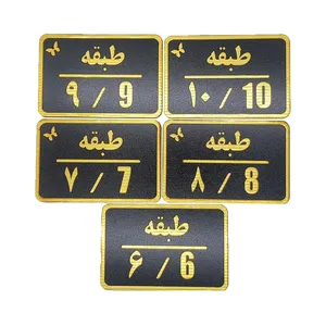 تابلو راهنما طرح مستطیل مدل شماره طبقات مجموعه 5 عددی