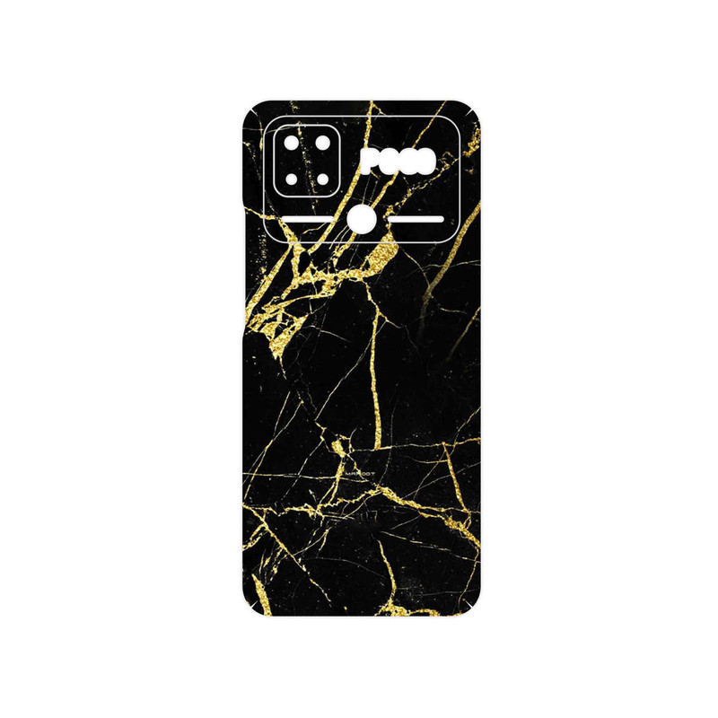 برچسب پوششی ماهوت مدل Graphite_Gold_Marble مناسب برای گوشی موبایل شیائومی Poco C40