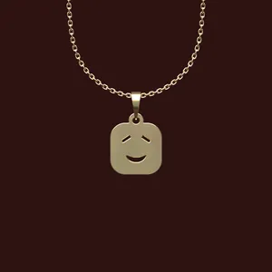 گردنبند طلا 18 عیار زنانه مدوپد مدل ایموجی کد X2-1-1028