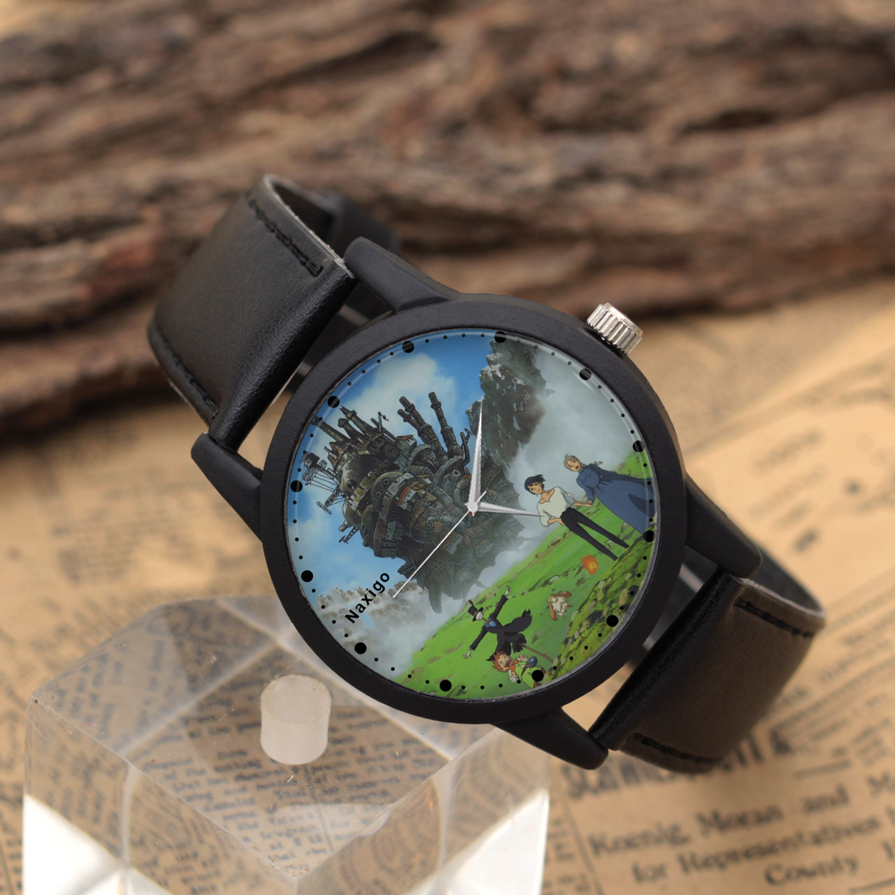 ساعت مچی عقربه ای ناکسیگو مدل قلعه متحرک هاول کد LF13246