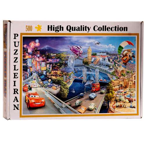 پازل 500 تکه ایران پازل طرح ماشین ها