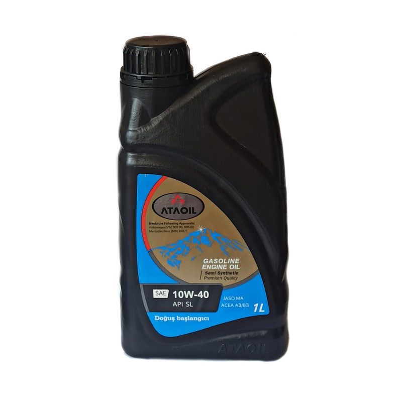 روغن موتور بنزینی آتا اویل مدل 10w-40 sl حجم 1 لیتر