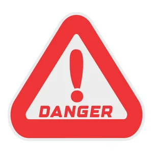 برچسب راهنما  مدل مثلث احتیاط