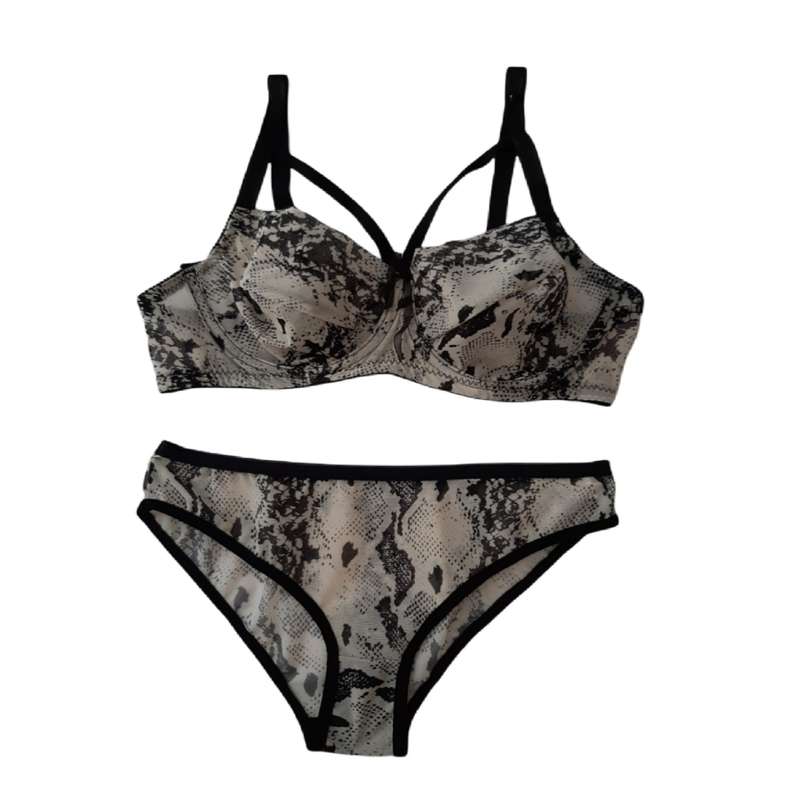 ست شورت وسوتین زنانه مدل پوست ماری