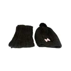 ست کلاه و شال گردن بافتنی بچگانه مدل 240