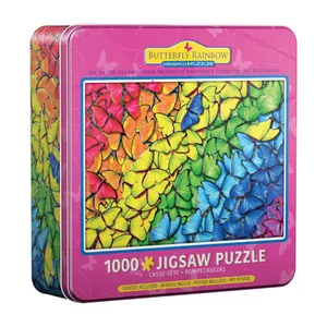 پازل 1000 تکه یوروگرافیکس پازلز مدل (8051-5603) Butterfly Rainbow Tin