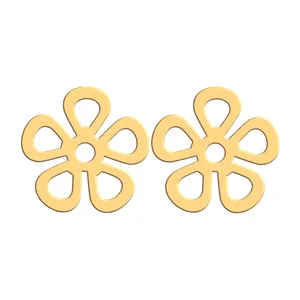 گوشواره طلا 18 عیار زنانه فرشته طرح گل WEL-000203
