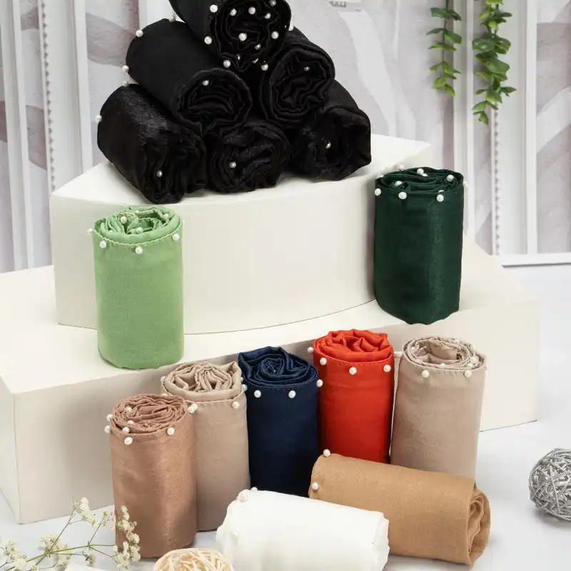 روسری زنانه مدل مینی مرواریدی