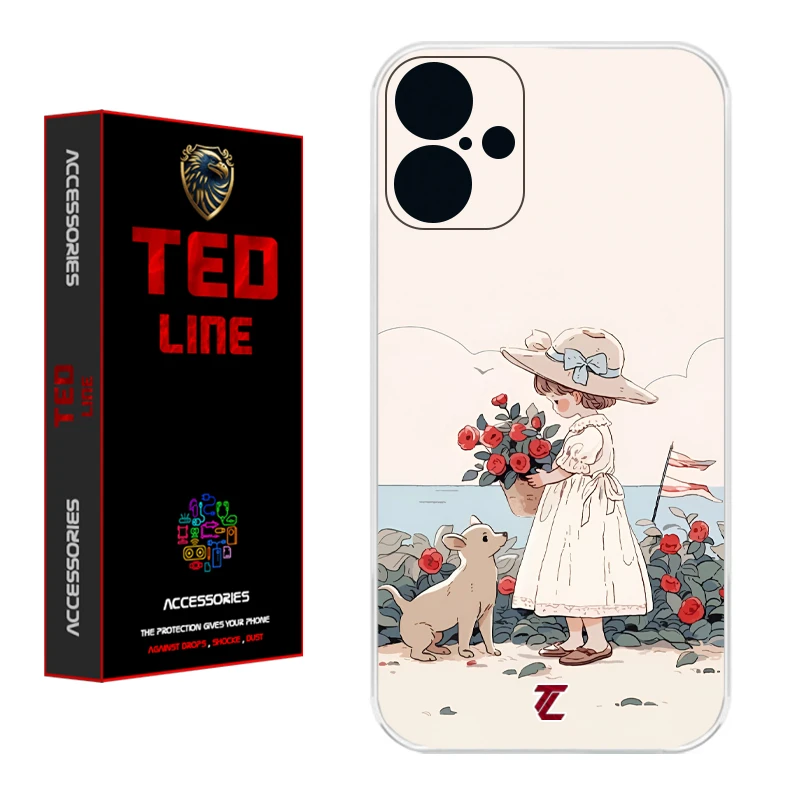 کاور تدلاین طرح دختر کد 1208 مناسب برای گوشی موبایل اپل Iphone 16