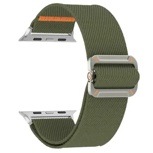 بند اسپریگ مدل Fabric Elastic مناسب برای اپل واچ 44/45/46 میلی متری سری 4/5/6/7/8/9/10/SE