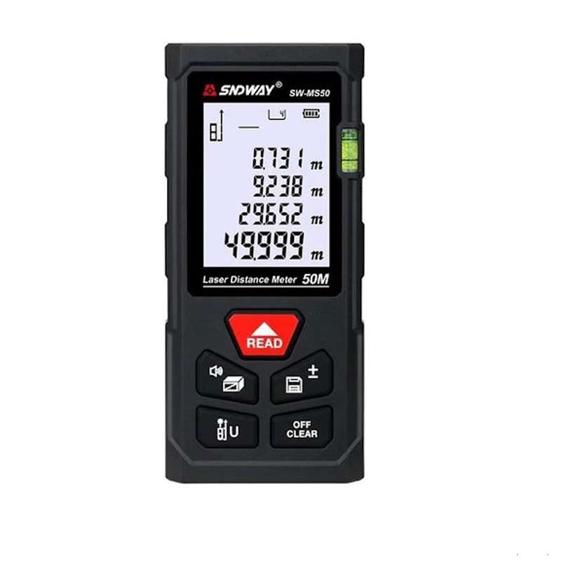 متر لیزری سندوی مدل MS 50m برد 50 متر