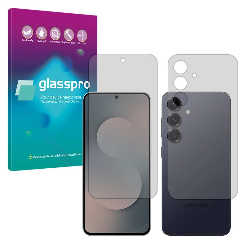 محافظ صفحه نمایش مات گلس پرو مدل Resistant مناسب برای گوشی موبایل سامسونگ Galaxy S25 FE به همراه محافظ پشت گوشی