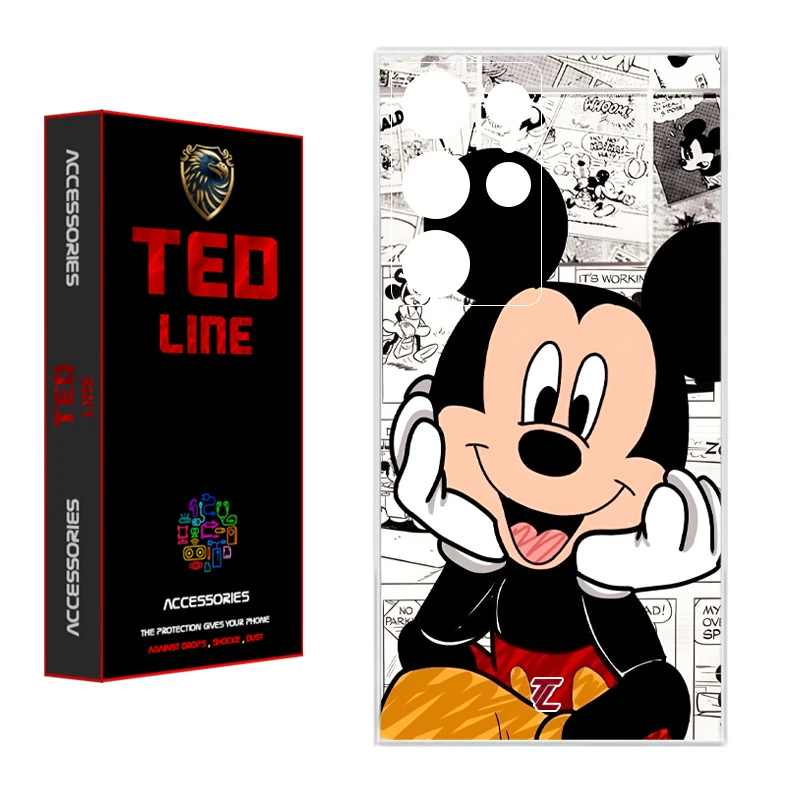 کاور تدلاین طرح میکی موس کد 1151 مناسب برای گوشی موبایل سامسونگ Galaxy S23 Ultra