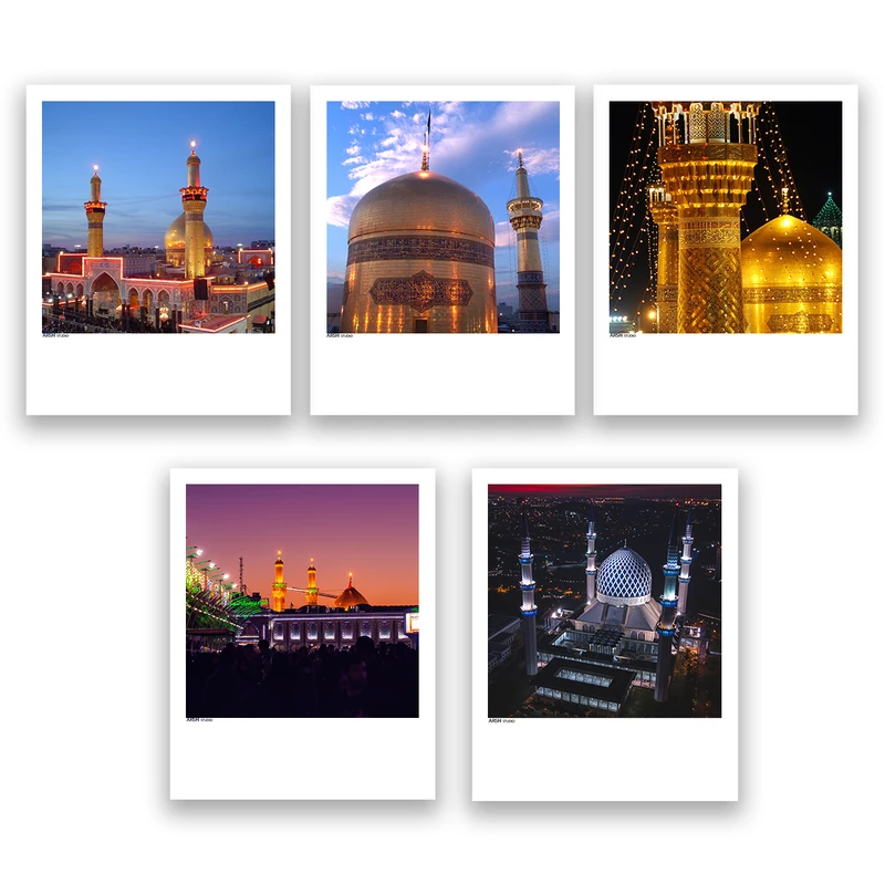 آویز تزیینی عرش مدل فانتزی مذهبی کد Asa256 مجموعه پنچ عددی