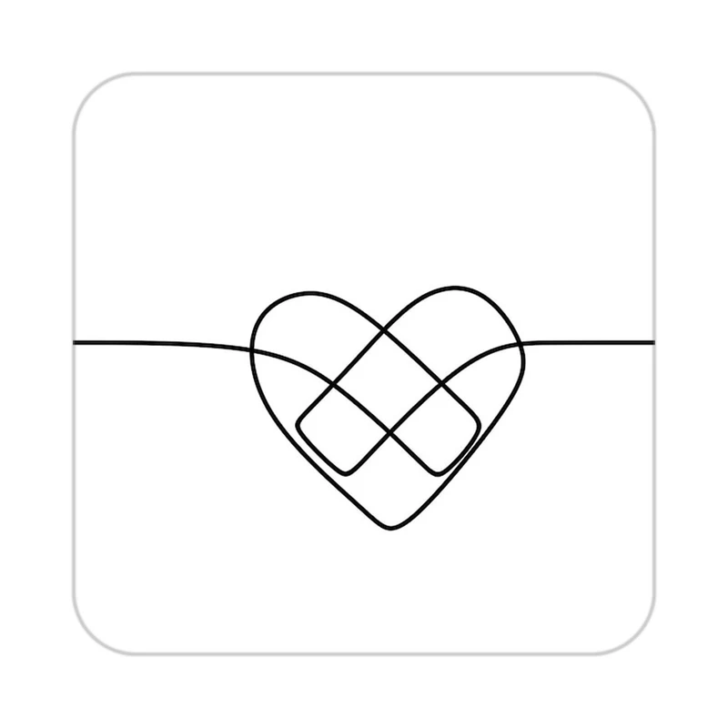 زیر لیوانی کاکتی طرح عاشقانه مدل mp36814