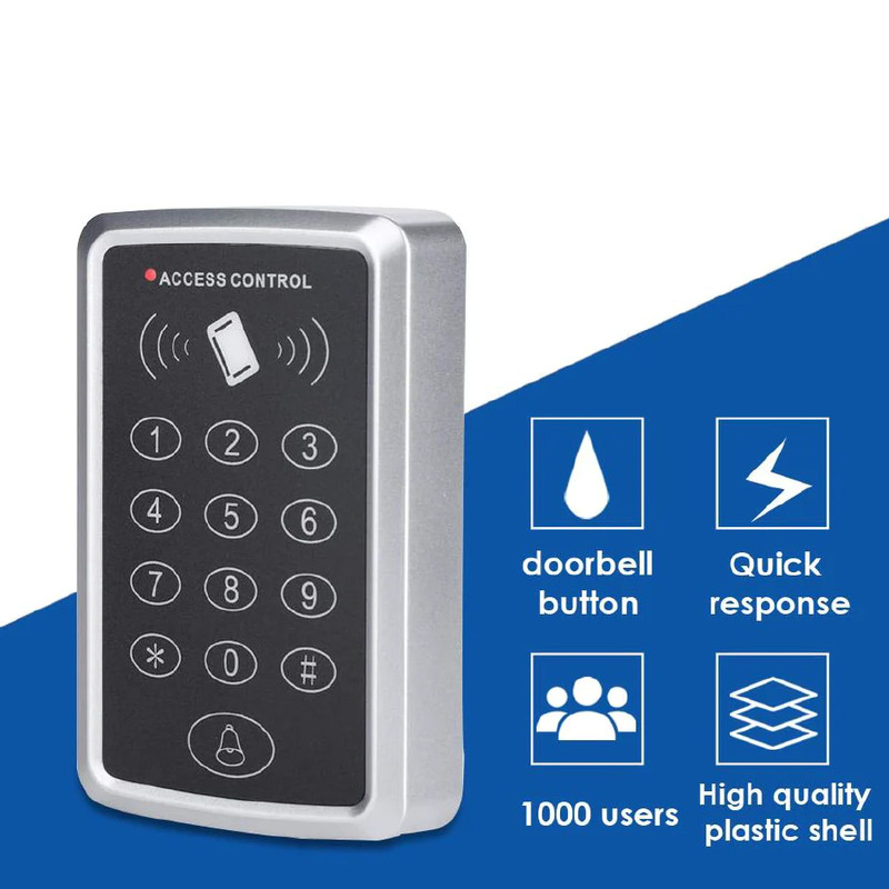 دستگاه کنترل تردد کد RFID 125KHZ  به همراه تگ و کارت