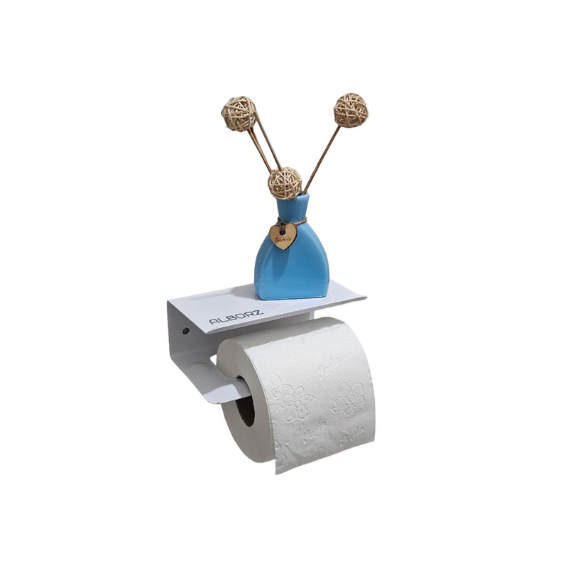 پایه رول دستمال توالت البرز مدل فلزی