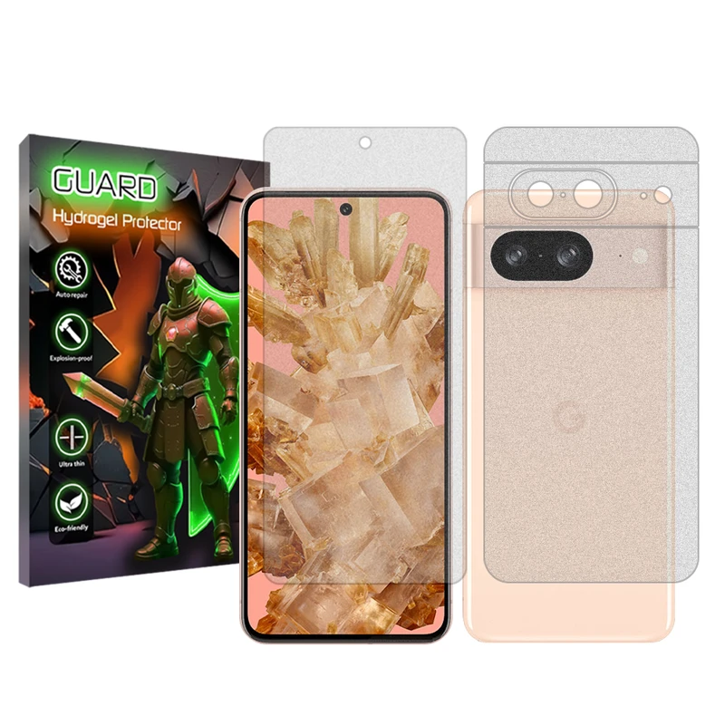 محافظ صفحه نمایش مات گارد مدل Tough مناسب برای گوشی موبایل گوگل Pixel 8 به همراه محافظ پشت گوشی