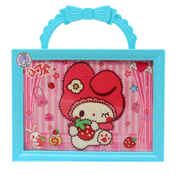 بازی آموزشی باکیدز مدل نقاشی الماسی قاب دار دسته دار طرح ملودی و توت فرنگی