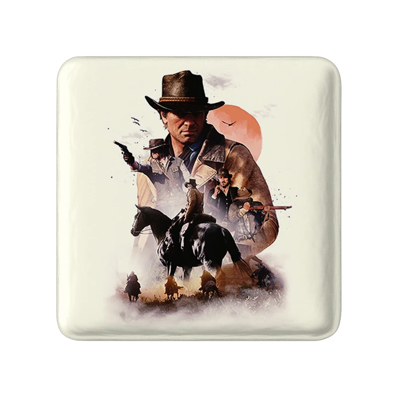 مگنت خندالو طرح بازی رد دد Red Dead مدل مربعی کد 30128