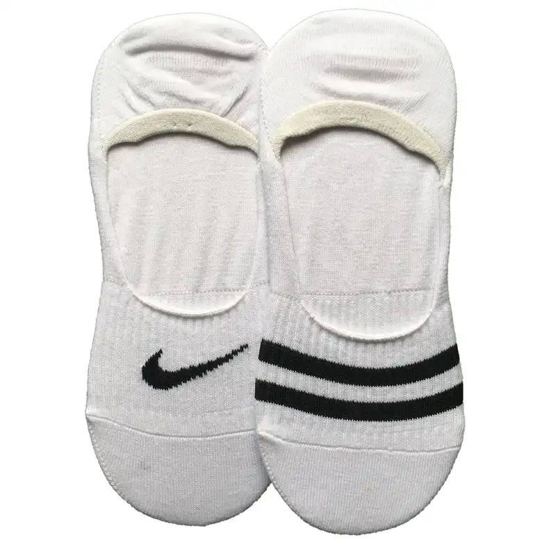 جوراب کالج زنانه مدل پنبه میکس رنگ سفید بسته 2 عددی