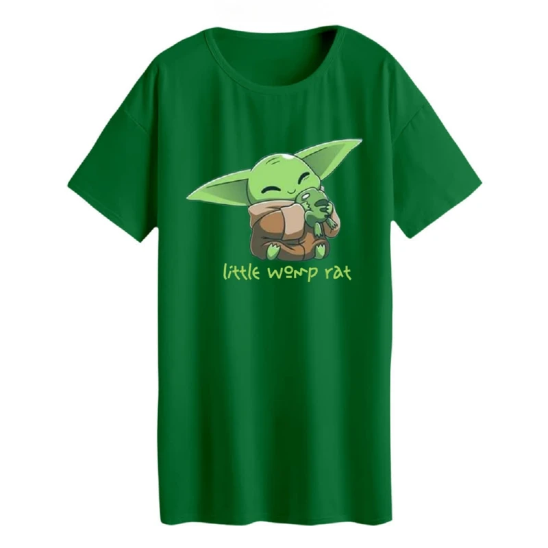 تی شرت لانگ زنانه مدل  بیبی یودا کد 6