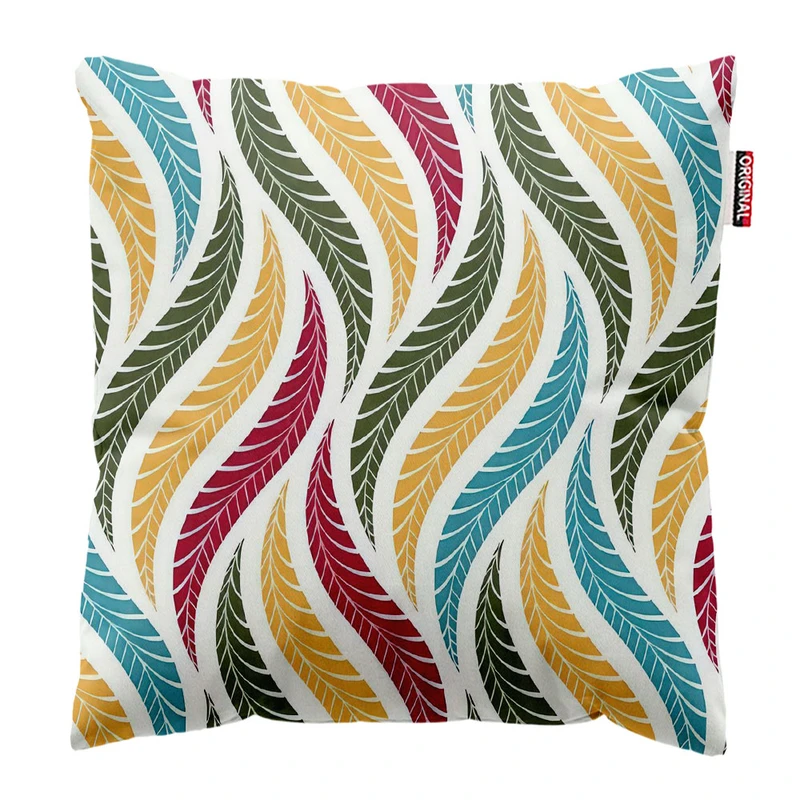 کوسن پاد آفرین طرح مینیمال برگ کد 5246 سایز 30*30 سانتی متر