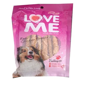 تشویقی سگ لاومی مدل دور پیچ مرغ وزن 60 گرم