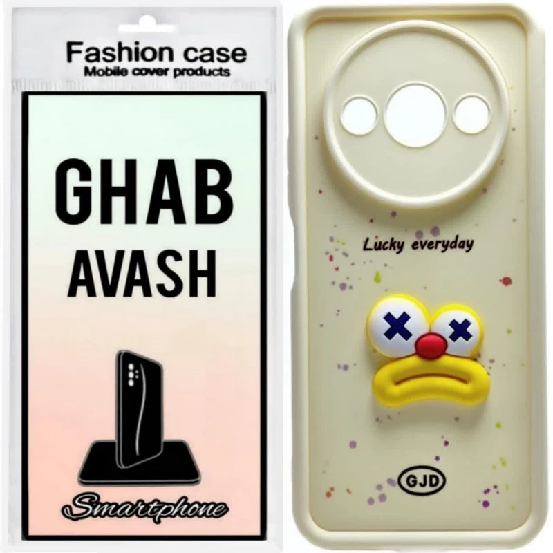 کاور قاب پلاس طرح سولید فانتزی مدل عروسکی 004 مناسب برای گوشی موبایل شیائومی REDMI A3/A3X