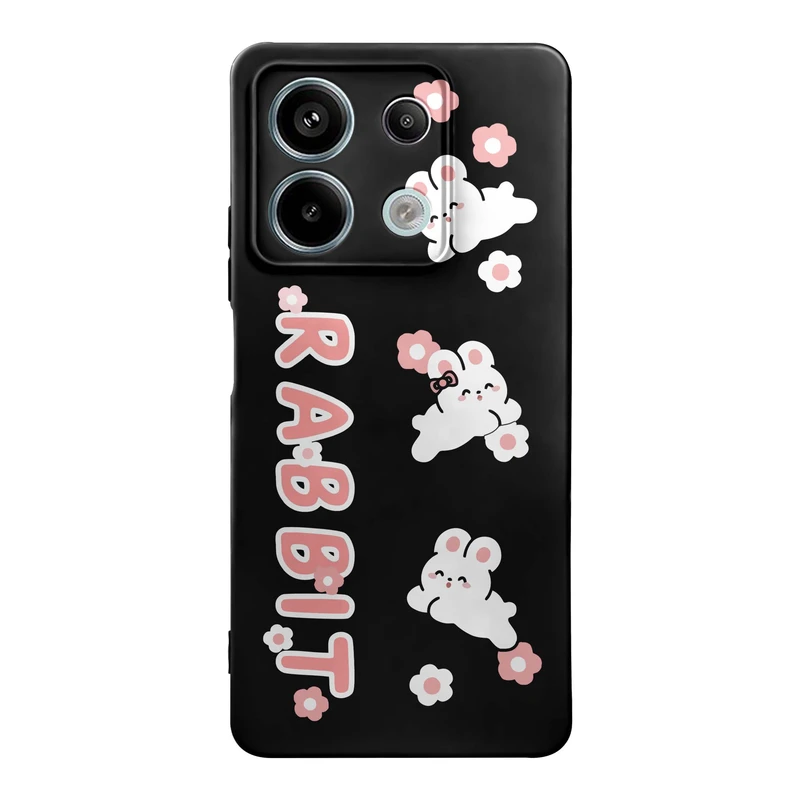 کاور قاب گارد طرح خرگوش دخترونه کد f9221 مناسب برای گوشی موبایل شیائومی Redmi Note 13 Pro 5G