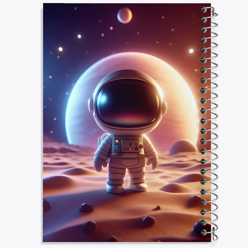 دفتر مشق 50 برگ خندالو طرح فضانورد کد F8078