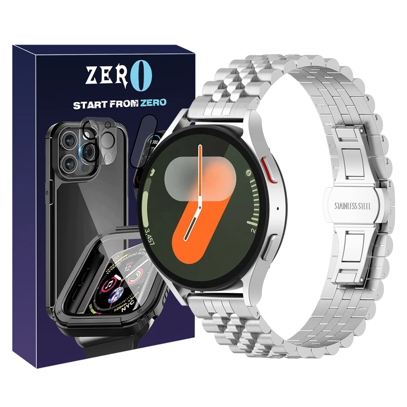 بند زیرو مدل 5Row ZR مناسب برای ساعت هوشمند سامسونگ Galaxy Watch 4/5/6/7/Fe سایز 40/43/44/46/47 میلی متری