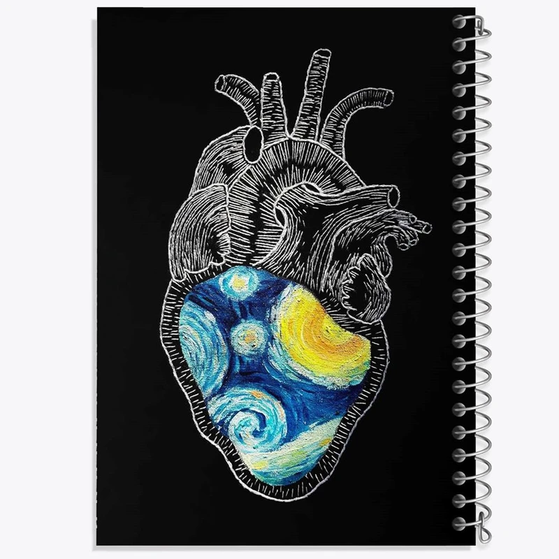 دفتر مشق 50 برگ خندالو مدل ونسان ونگوگ کد 25460