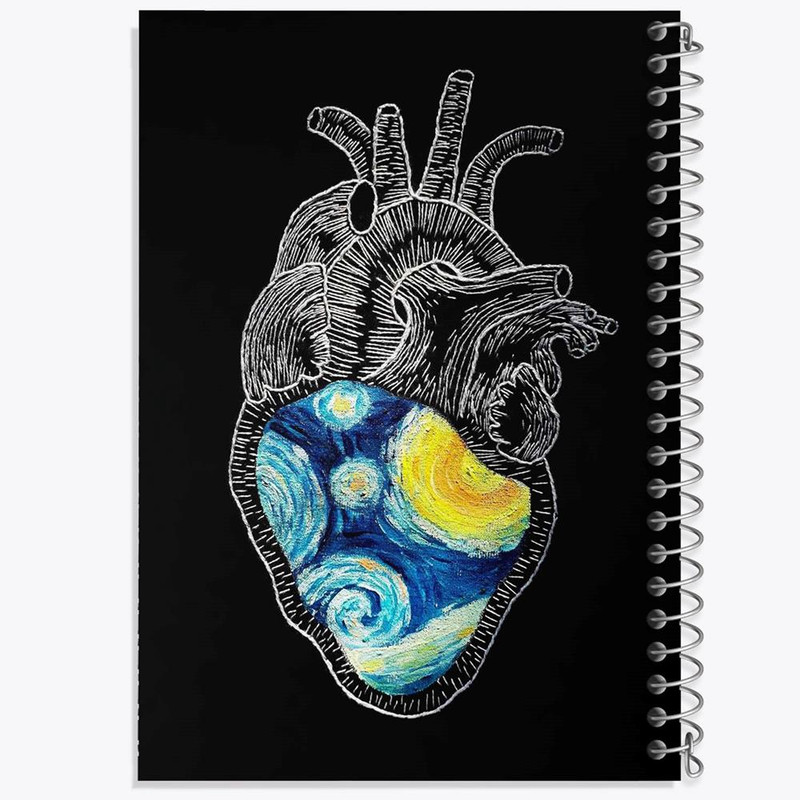 دفتر مشق 50 برگ خندالو مدل ونسان ونگوگ کد 25460