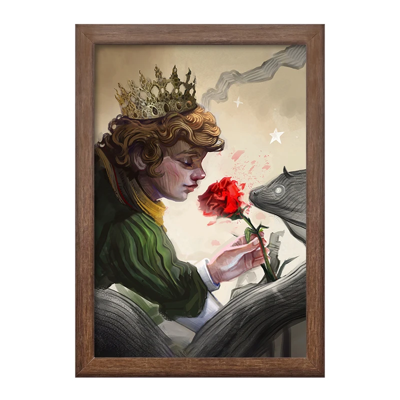 تابلو خندالو طرح شازده کوچولو کد F1265