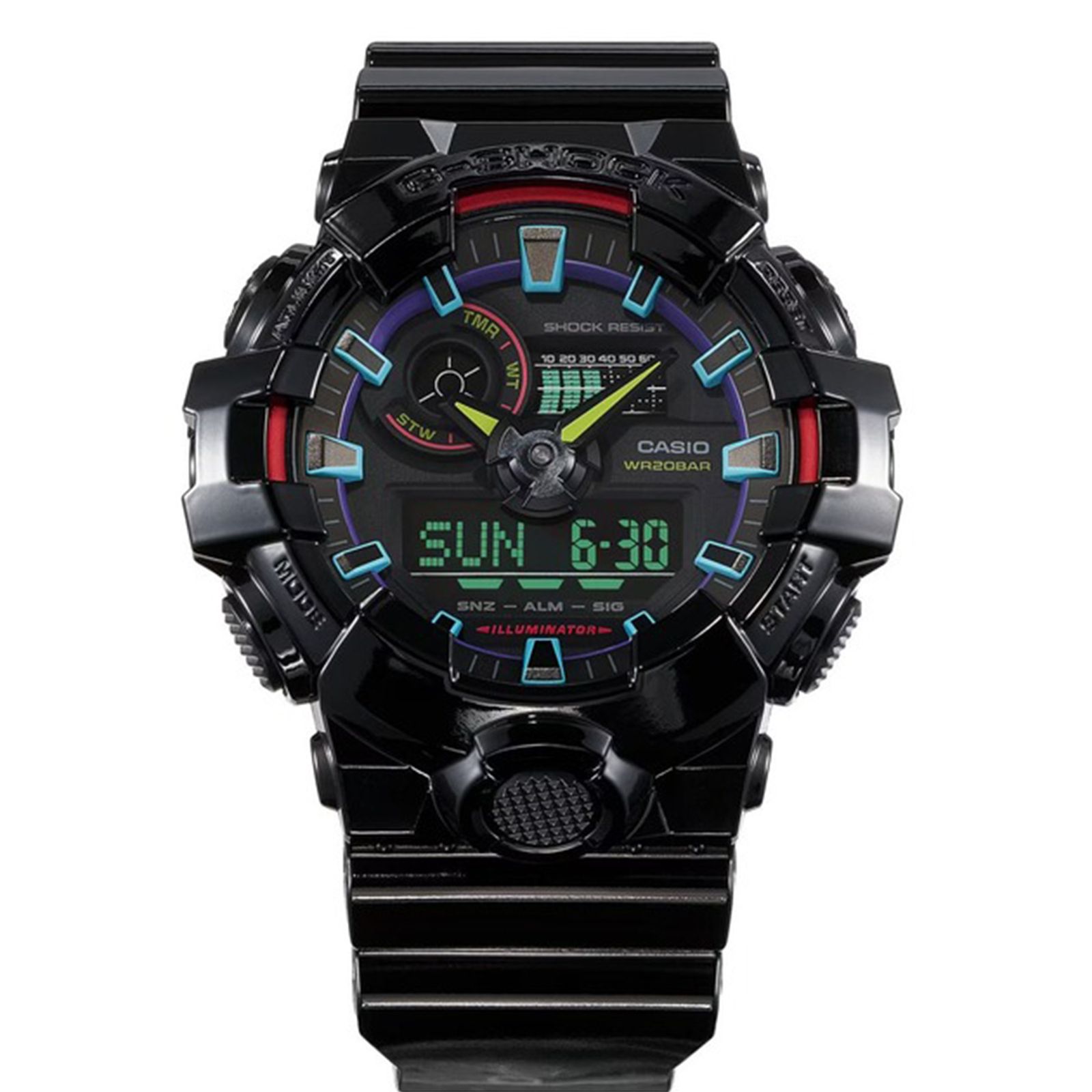 ساعت مچی عقربه‌ای مردانه کاسیو مدل GA-700RGB-1ADR -  - 10