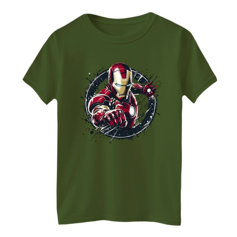 تی‌شرت آستین کوتاه لانگ بچگانه مدل آیرون من