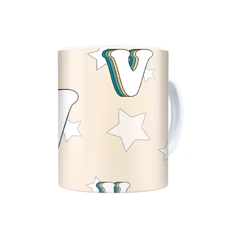 ماگ ترمه طراحان ایده مدل حرف V رترو کد cfp2946